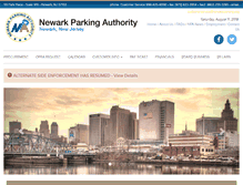 Tablet Screenshot of newarkparkingauthority.org